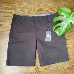 Tommy Hilfiger Black Flat Front Shorts Classic Style